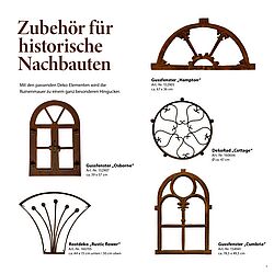 Gussfenster für Ruinenmauer