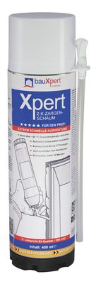 bauXpert 2K zargenschaum DIN 4102 B2-Qualität, alterungsbeständig, feinporige Zellstruktur, hohe Ausbeute für ca. zwei Türzargen