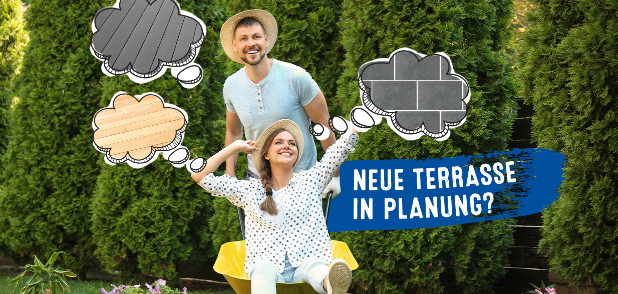 Terrassenplanung im Baustoffhandel 