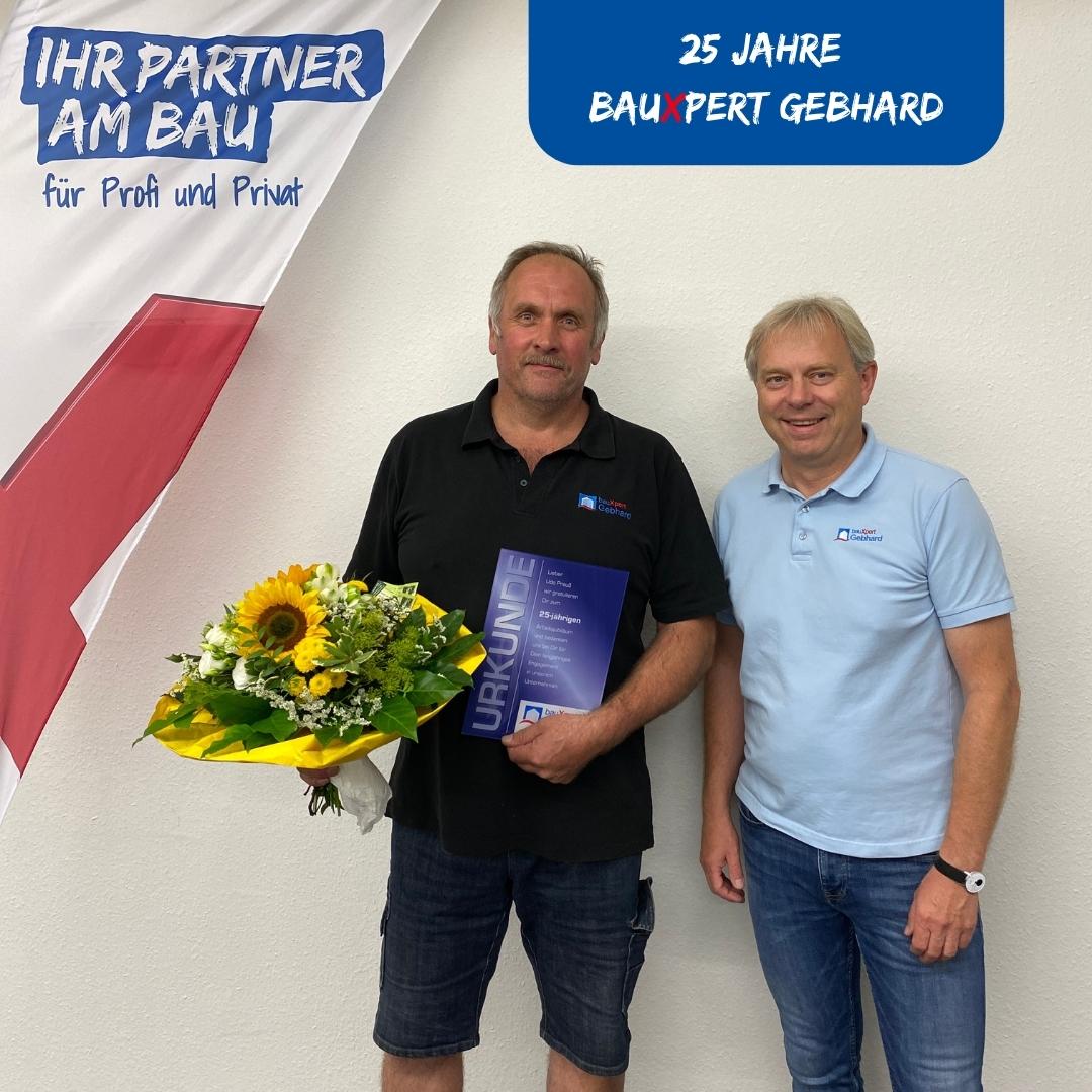 Udo Preuß 25 jahre bauXpert Gebhard